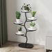 Zstar Metalen plantenstandaard, plantenrek met meerdere niveaus, plantentrap, in elkaar grijpend takdesign, hoog rek voor binnen, woonkamer
