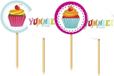 Haza 20x stuks Gebak/Cupcakes/taart cocktailprikkertjes - Taart versieringen