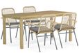 De Laan Projects De Laan Catalone/Weston 160 cm dining tuinset 5-delig