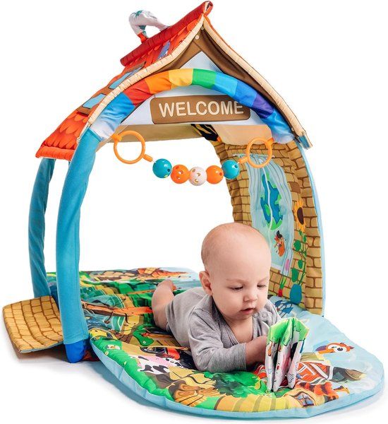 Lionelo Agnes Plus Speelkleed - 2in1 - Rood - 141x49cm