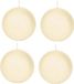 Trend Candles Bolkaars glad - 4x - cremewit - 7 cm - 16 branduren