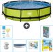 EXIT Toys EXIT Rond Lime Frame Zwembad - 360 x 76 cm