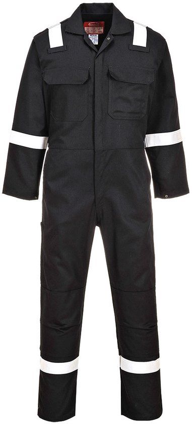 Portwest Bizweld Iona FR Overall BIZ5 - Zwart - XXXL