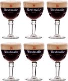 Westmalle Bierglazen op Voet 33cl set van 6