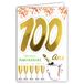 Age Mv 69-2046 verjaardagskaart, 100 jaar, heren, dames, motief fluiten, champagne-vuurwerk