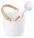 Luxe aluminium sauna emmer set met lepel