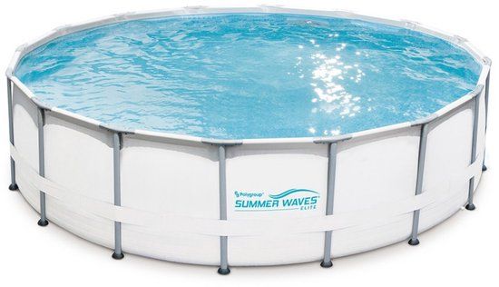 Summer Waves Frame Zwembad Rond - ⌀488 x 122 cm
