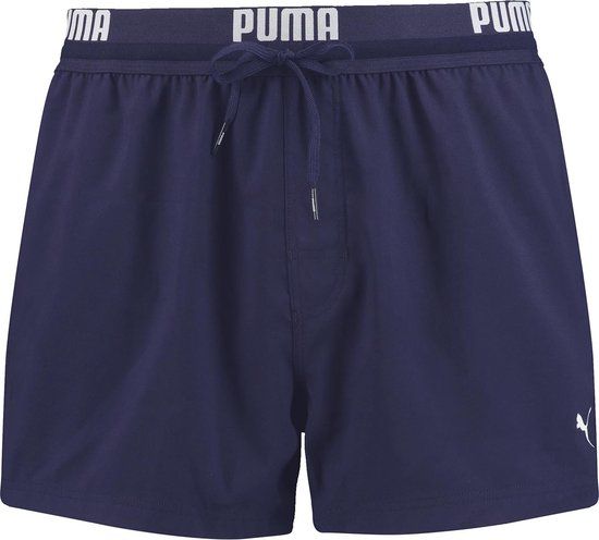 PUMA Swim Logo Short Heren Zwembroek - navy - Maat L
