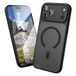 Oakshield Hoesje voor Apple iPhone 18 Pro / iPhone 17 Pro – Halftransparante Telefoonhoes – Schokbestendige Beschermhoes met Camerabescherming – Case in zwart