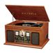 Victrola 6-en-1 tourne-disque vinyle système stéréo acajou
