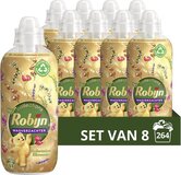 Robijn Collections Wasverzachter - Bohemian Blossom - 8 x 825ml - 264 Wasbeurten - Voordeelverpakking
