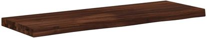 vidaXL Tafelblad Rechthoekig 90 x 30 x 3,2 cm Donkerbruin Glas