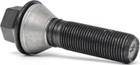 H&R Wielbout konisch met beweegbare ring M14x1.25 - Lengte 46mm - Zwart (bv. BMW)