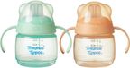 Tommee Tippee tuitbeker - 2 stuks - 150 ml - lekvrije oefenbeker met bijtvaste tuit - voor peuters 4m+ - groen en oranje