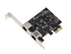 KALEA-INFORMATIQUE PCIe 2.5 LAN Dual Gigabit Ethernet 10 100 1000 2500 1G 2.5G 2 RJ45-poorten. met Realtek RTL8125-chipset