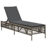 VidaXL Tuinstoel Kunststof, Staal Crème, Wit