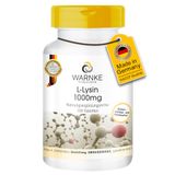 Warnke Vitalstoffe Lysine tabletten - 1000mg - veganistisch - 100 tabletten - aminozuur