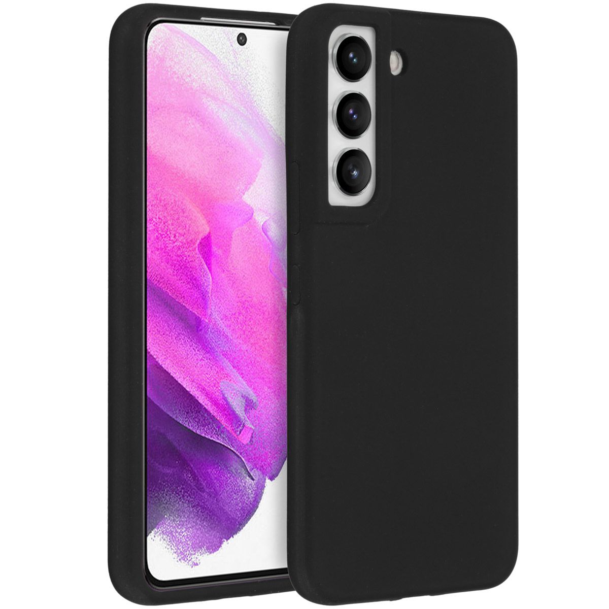 Accezz Liquid Silicone Backcover Samsung Galaxy S22 - Black