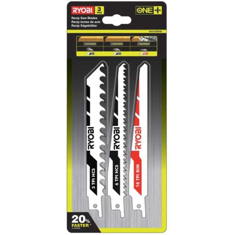 Ryobi Sabelsageblatt-Set 3pz. 5132002813