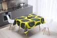 Bonamaison Tafelkleed, Anti-Mold, Sneldrogend, Waterdicht, 100% Polyester Tafellaken, Neon Geel, Rook, 140 x 140 Cm