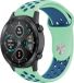 Strap-it Bracelet de montre connectée en silicone - Convient pour Honor Magic Watch 2 - Aqua/Bleu - 42mm