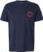 Hugo Nemodo Shirt Heren - Maat S - Katoen - Ronde hals - Korte mouw - Donkerblauw