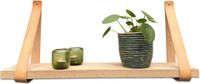 Brute Strength Leren plankdragers - Naturel - 2 stuks