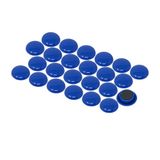 Kleine blauwe planningsmagneten voor koelkast, whiteboard, notitiebord, archiefkast - pak van 24
