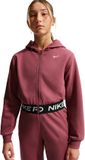 Nike dri-fit fleece hoodie roze