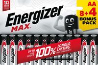 Energizer Batterijen Max AA | Blister van 8 stuks + 4 stuks gratis