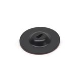Waytex Zelfklevende ankerplaat met standaard veiligheidsslot voor kabelslot voor laptop, pc, smartphone, tablet, ronde plaat, diameter 4 cm, zwart