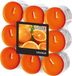 Conpax Candles Bougies parfumées - 18x - Arôme orange - 4,5 heures de combustion