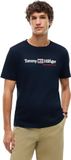 TOMMY HILFIGER Chemise 'Brand Love' bleu nuit / rouge / blanc