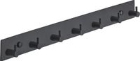 Brute Strength RVS Wandkapstok - 7 Haken - Mat Zwart - 46 cm