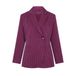 Ydence getailleerde blazer met krijtstreep - roze