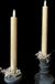 Merkloos Countryfield LED Kaarsen met bewegende vlam 2x - Goud - Afstandsbediening - Dinerkaars rustiek wax 23 cm