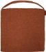JJA Coussin carré avec fermeture velcro et housse amovible SOLFIA Marron acajou