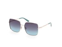 Guess GU00194 Vrouwen Zonnebril Goudkleurig Metaal Vierkant