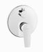 Invena BADLAND Inbouw badkraan 2-delig, serie Dokos, wit-chroom, rond