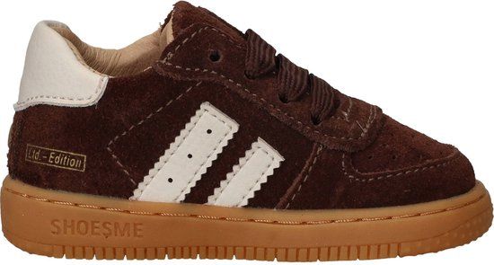 Shoesme Bruin Suède Sneakertje - Sneakers Kinderen - Unisex - Brown - Suède - Maat 21