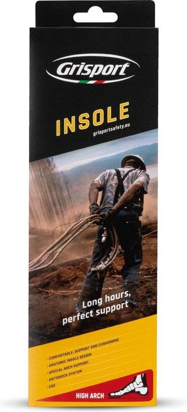 Grisport Safety Grisport Inlegzolen High - Mannen - Zwart - Maat 48