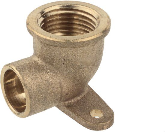 KIRCHHOFF BR wandplaat, blanco, 12 mm x 1/2"BI, 1 mof (4472g)
