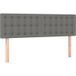 DESIGN IN Têtes De Lit Gris Foncé 144x5x78/88 Cm Tissu