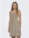 ONLY Annika Mouwloze Jurk Beige