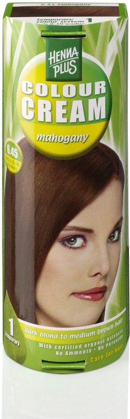 Hennaplus Colour Cream 6.45 Mahogany - Haarverf