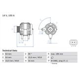 Bosch Lichtmaschine Generator 100A
