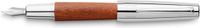 Faber-Castell Vulpen E-motion Chroom/Bruin Perenhout EF