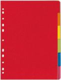 Herlitz register - A4 - manilla karton - intensief gekleurd karton - 10st.
