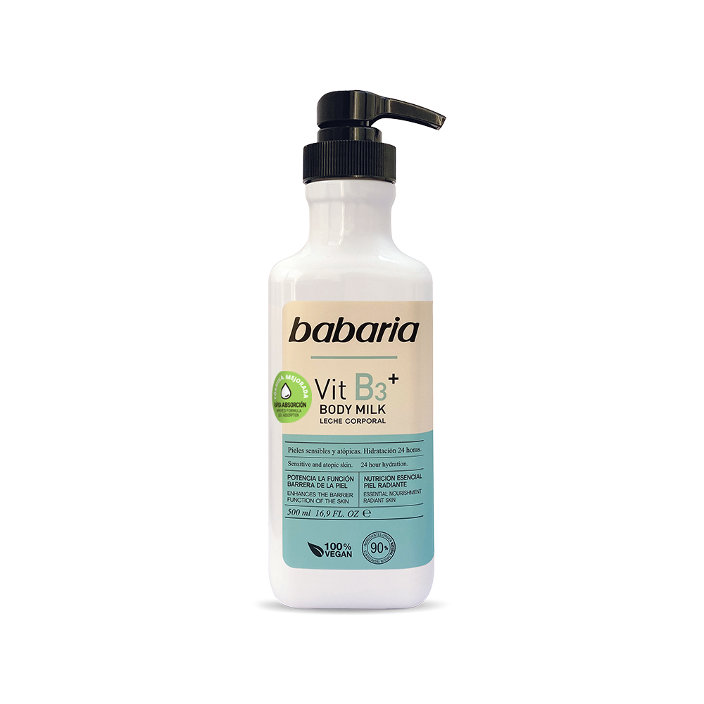 Babaria Vit B3+ Body Milk - 500ml