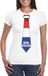 Bellatio Decorations Shoppartners Bv Geslaagd t-shirt wit met stropdas dames S